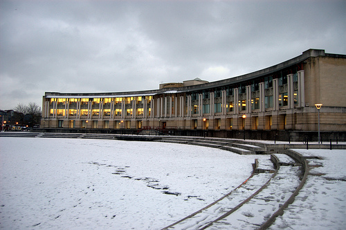 Lloyds Bank in the snow, Bristol